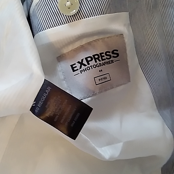 Express Photographer Blazer 40R, Blue and white - Picture 2 of 3